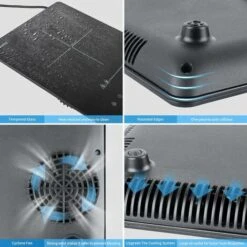 IsEasy Portable Induction Hob 2100W Single Cooking Zone Induction Cooker With 9 Power Levels Setting, 8-hours Timer, Sensor Touch Control, Safety Lock [Energy Class A+++] -Home Chef Shop 100028414 3