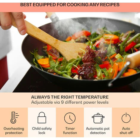 Klarstein Virtuosa 5 Built-in Hob 5 Zones 8500 W Glass Ceramic 5 Klarstein Virtuosa 5 Built-in Hob 5 Zones 8500 W Glass Ceramic - Image 5