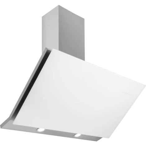 Designair ART28362 90cm Bianco Linear Angled Glass Cooker Hood 1 Designair ART28362 90cm Bianco Linear Angled Glass Cooker Hood