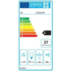 Econolux ART28369 60cm Curved Glass Cooker Hood -Home Chef Shop 13016788 5