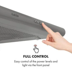 Klarstein Capannina Undercounter Hood 60cm 166m³ / H LED Stainless Steel Silver -Home Chef Shop 19162064 5