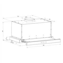 Klarstein Vinea Substructure Cooker Hood Extractor Hood Flat Screen Hood 60cm Black 9 Klarstein Vinea Substructure Cooker Hood Extractor Hood Flat Screen Hood 60cm Black -Home Chef Shop 22969331 5