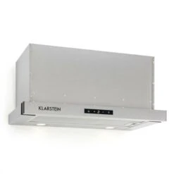 Klarstein Vinea Substructure Cooker Hood Extractor Hood Flat Screen Hood 60cm Silver