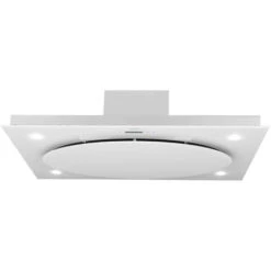 Klarstein Secret Service Ceiling-mounted Hood Extractor Hood 220W Touch Glass LED White -Home Chef Shop 22969341 3