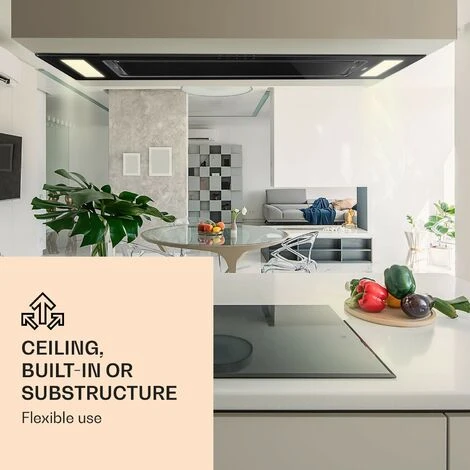 Klarstein Remy Ceiling Hood 90 Cm 619 M³/h 230W 3 Levels Remote Control 2 Klarstein Remy Ceiling Hood 90 Cm 619 M³/h 230W 3 Levels Remote Control - Image 2