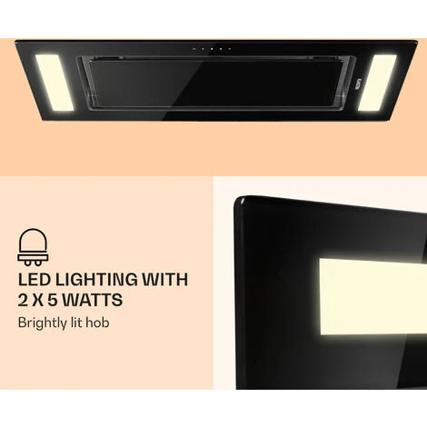 Klarstein Remy Ceiling Hood 90 Cm 619 M³/h 230W 3 Levels Remote Control 3 Klarstein Remy Ceiling Hood 90 Cm 619 M³/h 230W 3 Levels Remote Control - Image 3