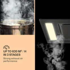 Klarstein Remy Ceiling Hood 90 Cm 619 M³/h 230W 3 Levels Remote Control 8 Klarstein Remy Ceiling Hood 90 Cm 619 M³/h 230W 3 Levels Remote Control -Home Chef Shop 22969401 4