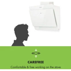 Klarstein Klarstein Aurica 60 Cooker Hood 60cm 600 M³/h LED Touch Glass White -Home Chef Shop 22969682 4