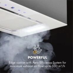 Klarstein Hektor Cooker Extractor Hood Built-in 52cm Exhaust: 530 M³ / H LED Touch Glass -Home Chef Shop 22969737 3