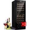 Klarstein Barossa 77 Duo Wine Fridge 2 Zones 191 L 77 Bottles Touch LED Black
