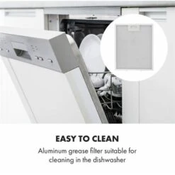 Klarstein Contempo Neo Substructure Cooker Extractor Hood 60cm 175m³ / H LED Stainless Steel Acrylic Black -Home Chef Shop 22970172 5