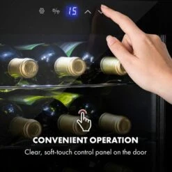 Klarstein Shiraz 16 Uno Wine Fridge 42l Touch Control Panel 131W 5-18°C -Home Chef Shop 22970344 5