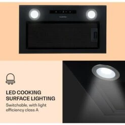 Klarstein Paolo Cooker Hood Built-in 52 Cm EEC: A 593 M³/h LED Touch -Home Chef Shop 22970446 3