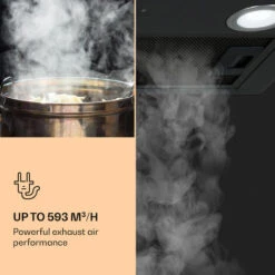 Klarstein Paolo Cooker Hood Built-in 52 Cm EEC: A 593 M³/h LED Touch -Home Chef Shop 22970446 4