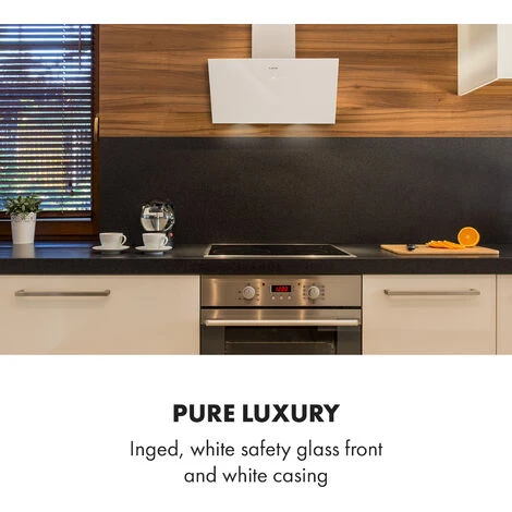 Klarstein Laurel 60 Cooker Extractor Hood 60cm Exhaust Air: 350 M³ / H LED Touch White 2 Klarstein Laurel 60 Cooker Extractor Hood 60cm Exhaust Air: 350 M³ / H LED Touch White - Image 2
