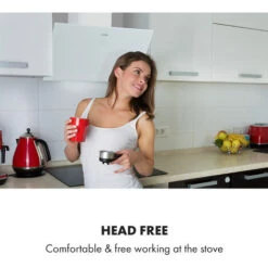 Klarstein Laurel 60 Cooker Extractor Hood 60cm Exhaust Air: 350 M³ / H LED Touch White 9 Klarstein Laurel 60 Cooker Extractor Hood 60cm Exhaust Air: 350 M³ / H LED Touch White -Home Chef Shop 22970454 5