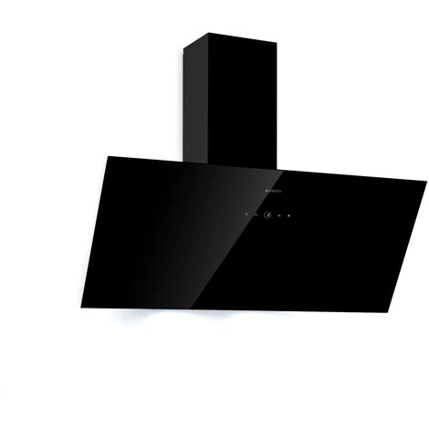 Klarstein Laurel 90 Cooker Extractor Hood 90cm Exhaust Air: 350 M³ / H LED Touch Black 1 Klarstein Laurel 90 Cooker Extractor Hood 90cm Exhaust Air: 350 M³ / H LED Touch Black