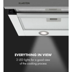 Klarstein Mariana 90 Flat Screen Hood 500 M³ / H Exhaust Air LED White -Home Chef Shop 22970535 5