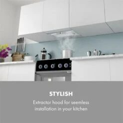 Klarstein Simplica Extractor Hood Recessed 52cm Exhaust Air: 400 M³ / H LED Stainless Steel -Home Chef Shop 22970639 3