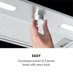 Klarstein Simplica Extractor Hood Recessed 52cm Exhaust Air: 400 M³ / H LED Stainless Steel -Home Chef Shop 22970639 4