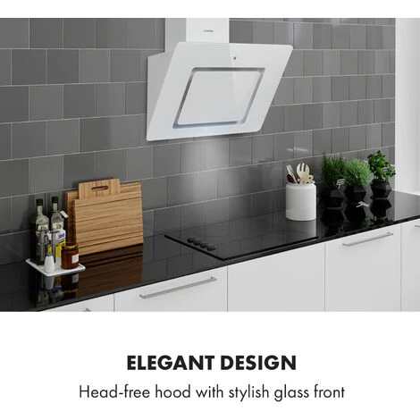 Klarstein Sofia 60 Extractor Hood 300 M³ / H Touch Control Glass Front White 2 Klarstein Sofia 60 Extractor Hood 300 M³ / H Touch Control Glass Front White - Image 2