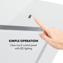 Klarstein Sofia 60 Extractor Hood 300 M³ / H Touch Control Glass Front White 8 Klarstein Sofia 60 Extractor Hood 300 M³ / H Touch Control Glass Front White -Home Chef Shop 22970647 4