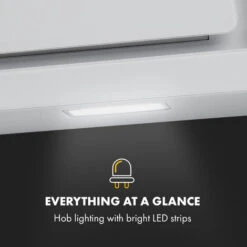 Klarstein Sofia 60 Extractor Hood 300 M³ / H Touch Control Glass Front White 9 Klarstein Sofia 60 Extractor Hood 300 M³ / H Touch Control Glass Front White -Home Chef Shop 22970647 5