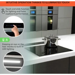 Klarstein Royal Flush Eco Cooker Hood 90 Cm 576 M³/h A+ -Home Chef Shop 23742943 4