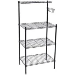 Livingandhome 3 Tier Microwave Oven Rack With Top Spice Shelf -Home Chef Shop 30685580 4