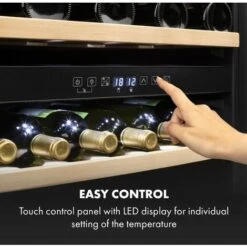 Klarstein Vinsider 36 Wine Fridge 2 Cooling Zones 5-22°C 85l Stainless Steel -Home Chef Shop 33502999 5