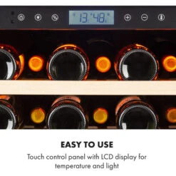 Klarstein Vinovilla Grande 165 Built-in Uno Onyx Large Capacity Wine Fridge 433 Litres 165 Bottles -Home Chef Shop 33503300 4