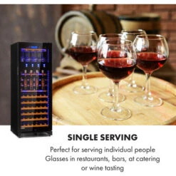 Klarstein First Class 84 Wine Cooler 4 Dispensers 84 Bottles 5-22 ° C Black -Home Chef Shop 33503305 3