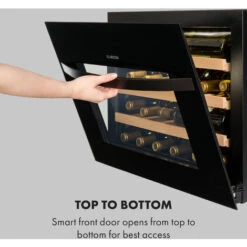 Klarstein Vinsider 24 Built-In Uno Wine Refrigerator Built-in 1 Zone 24 Bottles -Home Chef Shop 33503384 3