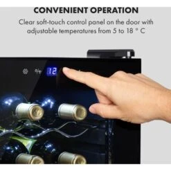 Klarstein Shiraz 15 Slim Uno Wine Fridge 44l Touch Control Panel 5-18°C -Home Chef Shop 33503464 4