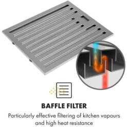 Klarstein Purista Americana, Extractor Hood, Baffle Filter, 306 M³ / H -Home Chef Shop 33504423 3