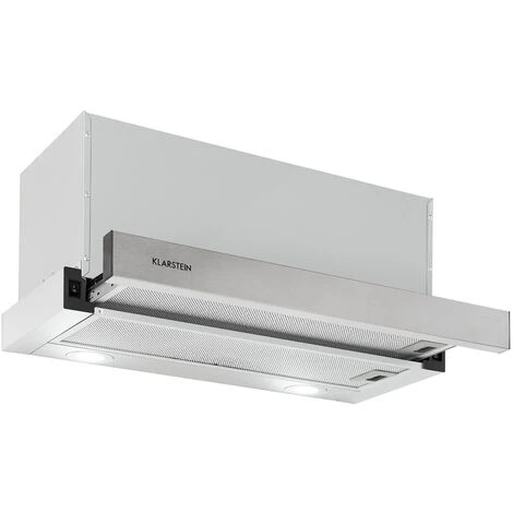 Klarstein Viola Extractor Hood Stainless Steel 59.6 Cm 612m³ / H EEC A Silver 1 Klarstein Viola Extractor Hood Stainless Steel 59.6 Cm 612m³ / H EEC A Silver