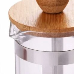 Coffee Filters 350Ml Glass Coffee Pot Coffee Pot Heat Resistant Elegant Filtration French Press Coffee Machine French Press Wooden Lid Filter -Home Chef Shop 35539818 4
