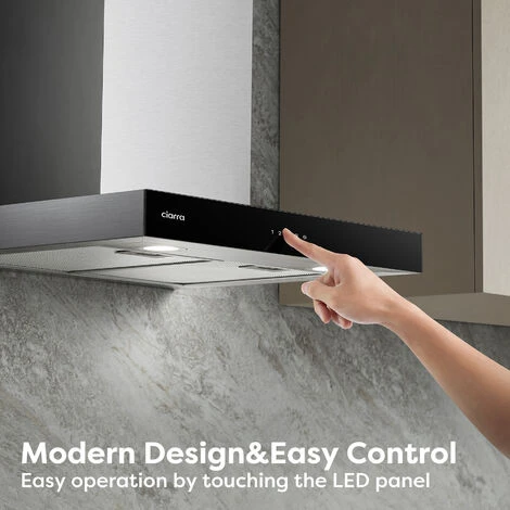 CIARRA 4 Speeds Class A++ 650m3/h Touch Control Chimney Cooker Hood 60cm -CBCS6102 2 CIARRA 4 Speeds Class A++ 650m3/h Touch Control Chimney Cooker Hood 60cm -CBCS6102 - Image 2