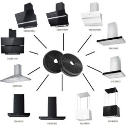 CIARRA CP120 Carbon Filter (2PCS) - Accessories For CIARRA Extractor Hoods -Home Chef Shop 36409478 3