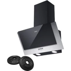 CIARRA 60cm Angled Cooker Hood With 3-speed Extraction -736CBK60