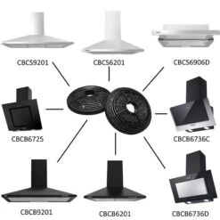 CIARRA CP100 Carbon Filter (2PCS) - Accessories For CIARRA Extractor Hood -Home Chef Shop 36409493 3