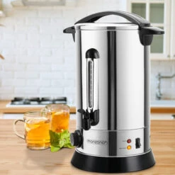 Monzana Mulled Wine Kettle 8.8L Stainless Steel Hot Drink Dispenser Temperature Setting 30-110°C Including Drip Tray 20 Litre -Home Chef Shop 36599960 3