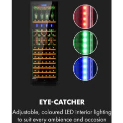 Klarstein First Class 129 Wine Cooler Dispenser 129 Bottles 5-22 ° C Black -Home Chef Shop 36812339 4