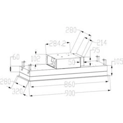 ViandPro - Aria Flush Fit Ceiling Hood 90 X 30 Black - Black Glass / Stainless Steel -Home Chef Shop 36957936 3