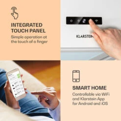 Klarstein Kronleuchter Smart, Island Hood, 595m³ / H, App Control, LED Panel -Home Chef Shop 39501053 3
