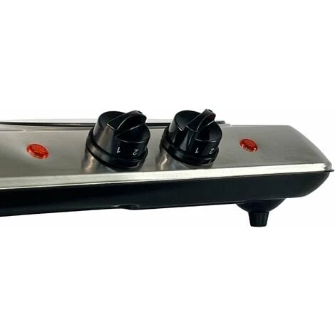 Oypla 2000W Ceramic Portable Infrared Electric Double Hot Plate Hob 3 Oypla 2000W Ceramic Portable Infrared Electric Double Hot Plate Hob - Image 3