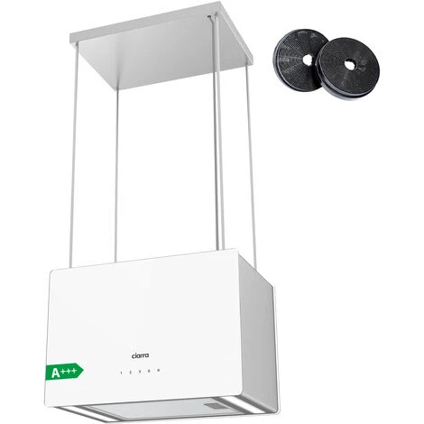 CIARRA 48cm Island Hood 700m3/h With 4-speed Extraction Class A++ Ceiling Hood-CD4850S 1 CIARRA 48cm Island Hood 700m3/h With 4-speed Extraction Class A++ Ceiling Hood-CD4850S