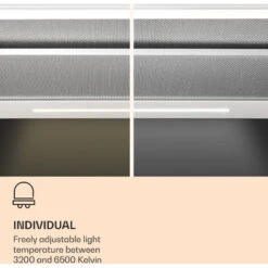 Klarstein Mariana Neo 60, Flat Screen Bonnet, 60cm, 640 M³/h, Exhaust Air, LED 7 Klarstein Mariana Neo 60, Flat Screen Bonnet, 60cm, 640 M³/h, Exhaust Air, LED -Home Chef Shop 42770280 3