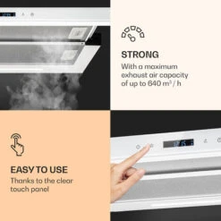 Klarstein Mariana Neo 60, Flat Screen Bonnet, 60cm, 640 M³/h, Exhaust Air, LED 8 Klarstein Mariana Neo 60, Flat Screen Bonnet, 60cm, 640 M³/h, Exhaust Air, LED -Home Chef Shop 42770280 4