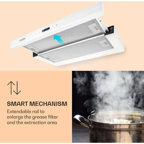 Klarstein Mariana Neo 60, Flat Screen Bonnet, 60cm, 640 M³/h, Exhaust Air, LED 5 Klarstein Mariana Neo 60, Flat Screen Bonnet, 60cm, 640 M³/h, Exhaust Air, LED - Image 5